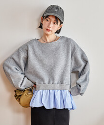 FREAK'S STORE（フリークスストア）の「裏起毛 シャツドッキング スウェット（スウェット）」