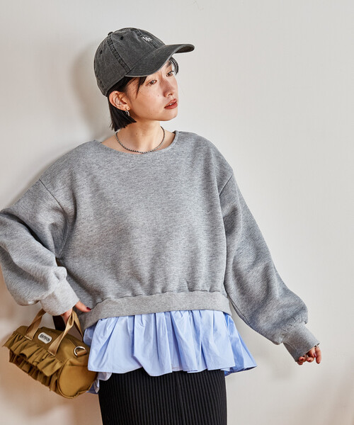 セール】裏起毛 シャツドッキング スウェット（スウェット）｜FREAK'S