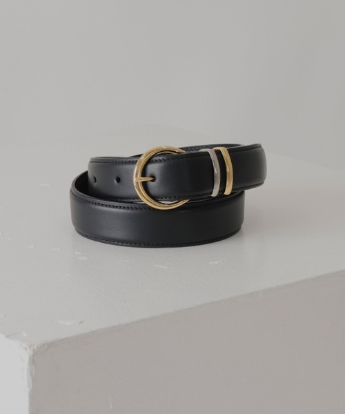 CINOH（チノ）の「LEATHER BELT/GOLD BUCKLE（ベルト）」 - WEAR