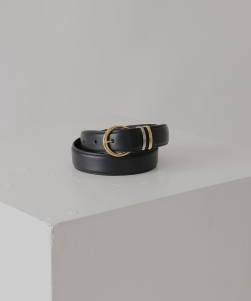 CINOH（チノ）の「LEATHER BELT/GOLD BUCKLE（ベルト）」 - WEAR