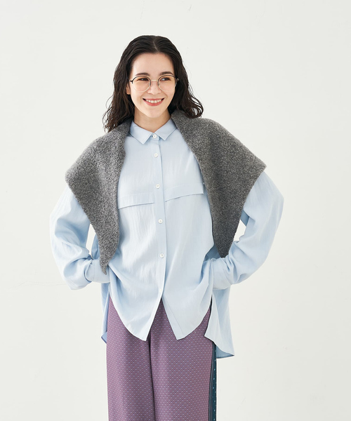 セール】トライアングルニットストール（ストール/ショール）｜collex