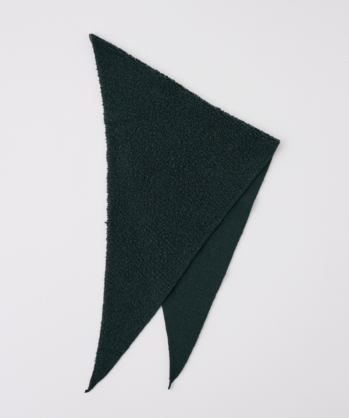 collex(コレックス)の「トライアングルニットストール(ストール/ショール・レディース・アイボリー/ブラック/ダークグリーン/グレー・フリー)」の19枚目の写真