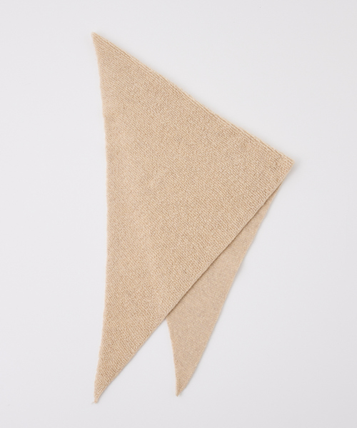 collex(コレックス)の「トライアングルニットストール(ストール/ショール・レディース・アイボリー/ブラック/ダークグリーン/グレー・フリー)」の20枚目の写真