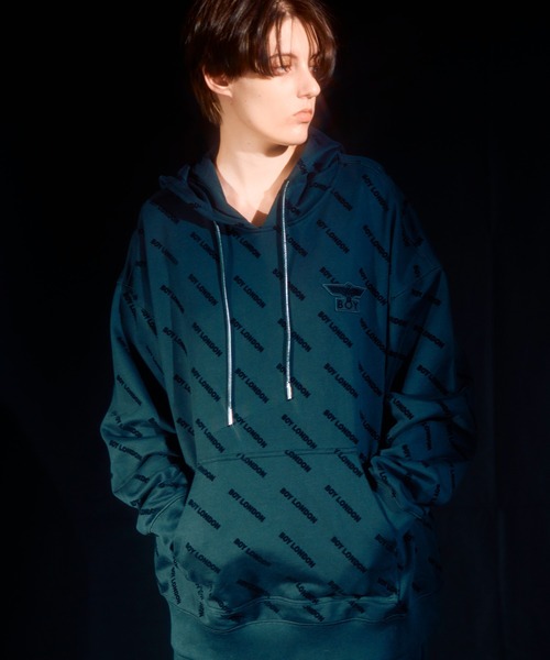 BOY LONDON(ボーイロンドン)の「【BOY LONDON】BOY Flocky Hoodie Parka(パーカー・メンズ・ブラック・MEDIUM)」の1枚目の写真