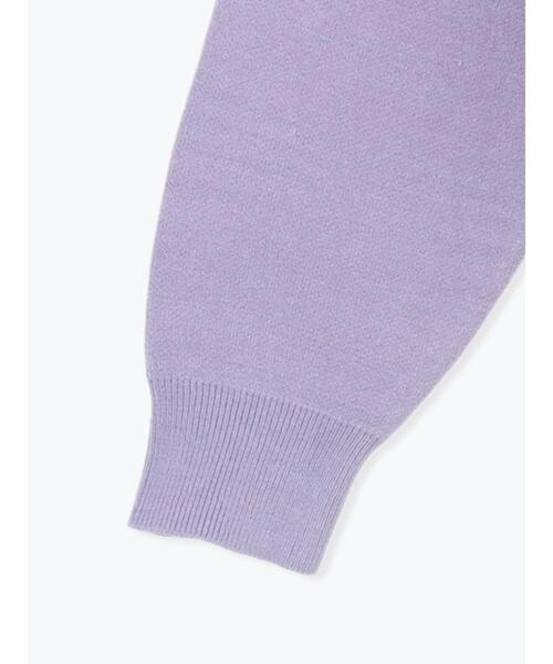 Te chichi TERRASSE(テチチテラス)の「フランス語ロゴニット(ニット/セーター・レディース・パープル/オフホワイト/グレー/チャコールグレー・F)」の7枚目の写真