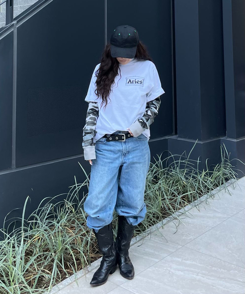 Oriens JOURNAL STANDARD（オリエンス ジャーナルスタンダード）の「カモフラージュサーマルロングTシャツ（Tシャツ/カットソー・レディース・カーキ/グレー・SMALL/MEDIUM）」の14枚目の写真