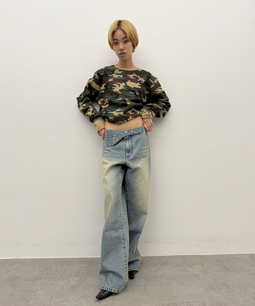 Oriens JOURNAL STANDARD（オリエンス ジャーナルスタンダード）の「カモフラージュサーマルロングTシャツ（Tシャツ/カットソー・レディース・カーキ/グレー・SMALL/MEDIUM）」の16枚目の写真