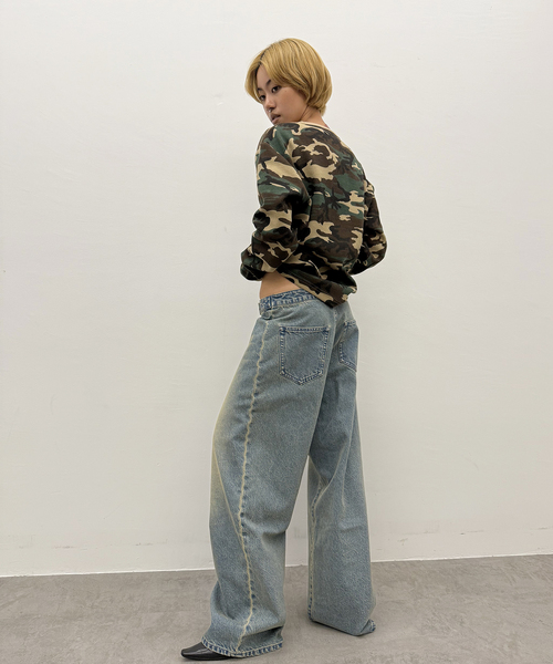 Oriens JOURNAL STANDARD（オリエンス ジャーナルスタンダード）の「カモフラージュサーマルロングTシャツ（Tシャツ/カットソー・レディース・カーキ/グレー・SMALL/MEDIUM）」の17枚目の写真