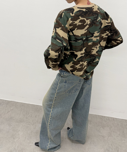 Oriens JOURNAL STANDARD（オリエンス ジャーナルスタンダード）の「カモフラージュサーマルロングTシャツ（Tシャツ/カットソー・レディース・カーキ/グレー・SMALL/MEDIUM）」の19枚目の写真