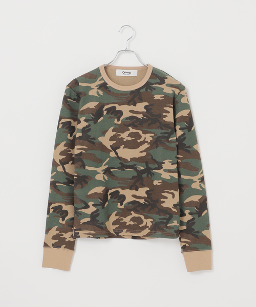 カモフラージュサーマルロングTシャツ（Tシャツ/カットソー）｜Oriens