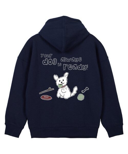 ASTRAL PROJECTION(アストラルプロジェクション)の「ドゥドゥルパピー オーバーサイズワイドショルダーフードパーカー_ネイビー(パーカー・メンズ・その他・MEDIUM/LARGE/X-LARGE/XX-LARGE)」の1枚目の写真