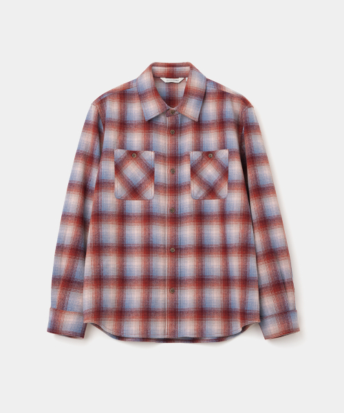 UNIFORM BRIDGE(ユニフォームブリッジ)の「two pocket check shirt red(シャツ/ブラウス・メンズ・その他・MEDIUM/LARGE/X-LARGE)」の1枚目の写真