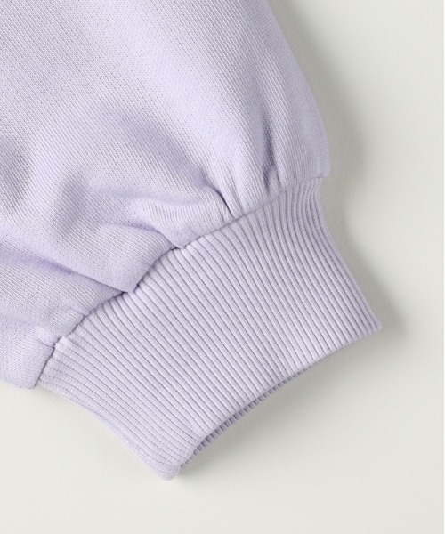 Right-on(ライトオン)の「【VIVIAN BLUE】フロントロゴ スウェットプルオーバー (キッズ / カレッジ風 / バルーンスリーブ / デイリーユース)(スウェット・キッズ・オフホワイト/ブラック/サックスブルー/ライラック・120/130/140/150/160/110)」の9枚目の写真