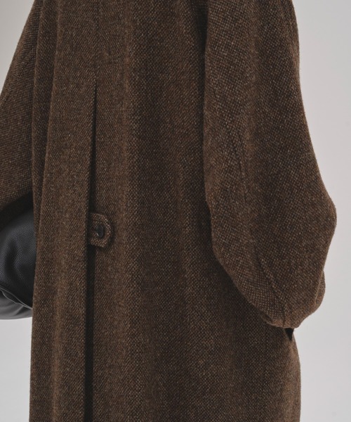 TODAYFUL（トゥデイフル）の「[TODAYFUL/トゥデイフル] MIX WOOL ラグランロングコート（ステンカラーコート・レディース・チョコ・36）」の9枚目の写真