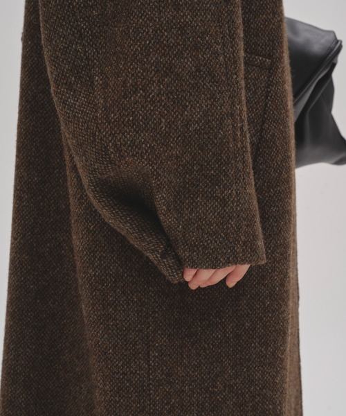 TODAYFUL（トゥデイフル）の「[TODAYFUL/トゥデイフル] MIX WOOL ラグランロングコート（ステンカラーコート・レディース・チョコ・36）」の10枚目の写真