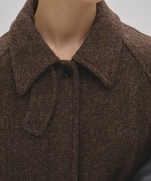 TODAYFUL（トゥデイフル）の「[TODAYFUL/トゥデイフル] MIX WOOL ラグランロングコート（ステンカラーコート・レディース・チョコ・36）」の8枚目の写真