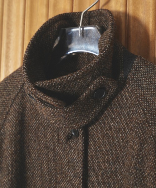 TODAYFUL（トゥデイフル）の「[TODAYFUL/トゥデイフル] MIX WOOL ラグランロングコート（ステンカラーコート・レディース・チョコ・36）」の12枚目の写真