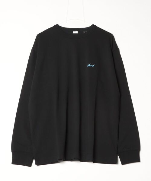 NANGA（ナンガ）の「ナンガ  ナンガ×アルペン 別注L/S TEE（Tシャツ/カットソー・メンズ・ブラック/ホワイト・LL/L/M）」の2枚目の写真