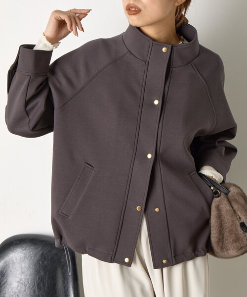 Jena espace merveilleux（ジェナ　エスパスメルヴェイユ）の「ラグランダンボールコート（その他アウター・レディース・チャコールグレー/グレー・FREE）」の2枚目の写真