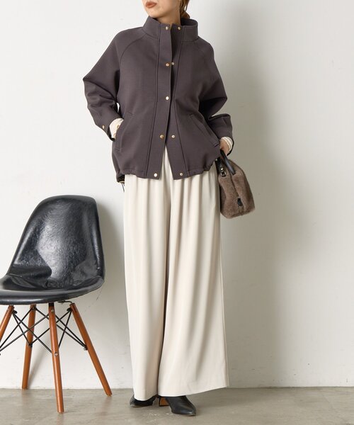 Jena espace merveilleux（ジェナ　エスパスメルヴェイユ）の「ラグランダンボールコート（その他アウター・レディース・チャコールグレー/グレー・FREE）」の8枚目の写真