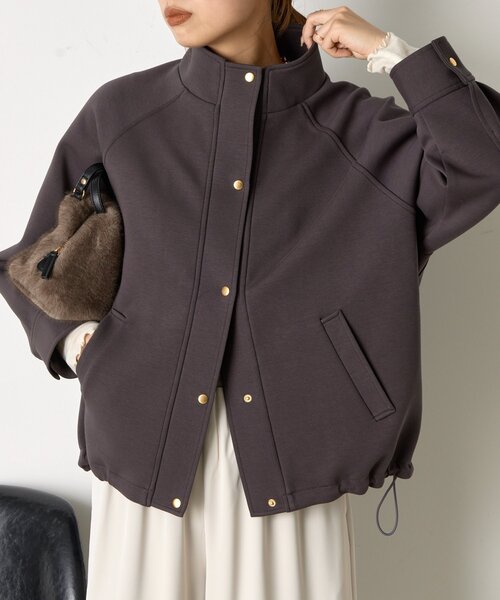 Jena espace merveilleux（ジェナ　エスパスメルヴェイユ）の「ラグランダンボールコート（その他アウター・レディース・チャコールグレー/グレー・FREE）」の5枚目の写真