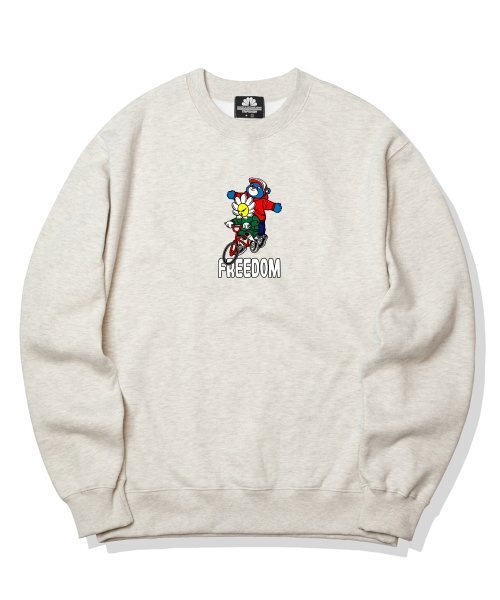 TRIPSHION(トリップション)の「BICYCLE DUO GRAPHIC クルーネック - アイボリー(スウェット・メンズ・その他・LARGE/MEDIUM/X-LARGE)」の1枚目の写真