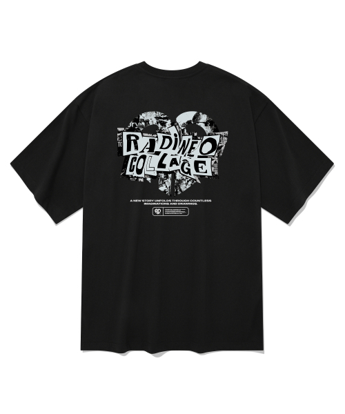 RADINEO(ラディネオ)の「コラージュ半袖Tシャツブラック(Tシャツ/カットソー・メンズ・その他・SMALL/MEDIUM/LARGE/X-LARGE)」の1枚目の写真