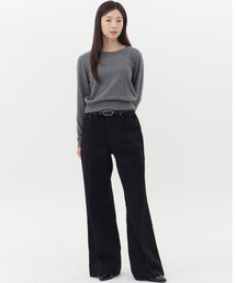 CCOMA（コンマ）の「CMJ13 ブラックワイドストレートパンツ（デニムパンツ）」