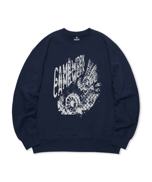 CAMEL WORK(キャメルワーク)の「バイクトラックスウェットシャツ(ネイビー)(スウェット・メンズ・その他・MEDIUM/LARGE/X-LARGE)」の2枚目の写真