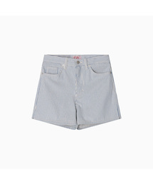 Stripe Denim Short Pants_Skyblue