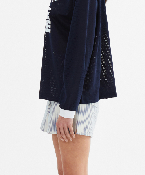 MENASOO(ミナス)の「Stripe Denim Short Pants_Skyblue(その他パンツ・レディース・スカイブルー・2/1)」の4枚目の写真