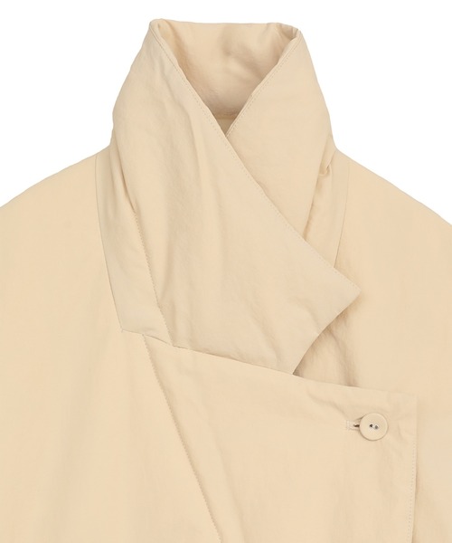 CLANE（クラネ）の「【CLANE/クラネ】COLOR DOWN CHESTER COAT/カラーダウンチェスターコート（ダウンジャケット/コート・レディース・ホワイト/ブラック・1/2）」の17枚目の写真