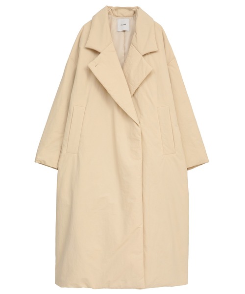 CLANE（クラネ）の「【CLANE/クラネ】COLOR DOWN CHESTER COAT/カラーダウンチェスターコート（ダウンジャケット/コート・レディース・ホワイト/ブラック・1/2）」の14枚目の写真