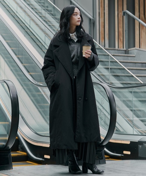 新品【CLANE クラネ 】カラーダウンチェスターコート サイズ1 ブラック CLANE/クラネ】COLOR DOWN CHESTER COAT/カラーダウンチェスターコート