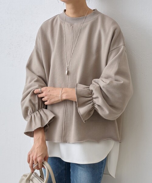 新品 BEARDSLEY(ビアズリー)袖口フリルトレーナー ガリャルダガランテ 袖口フリルトレーナー（Tシャツ/カットソー）｜BEARDSLEY（ビアズリー