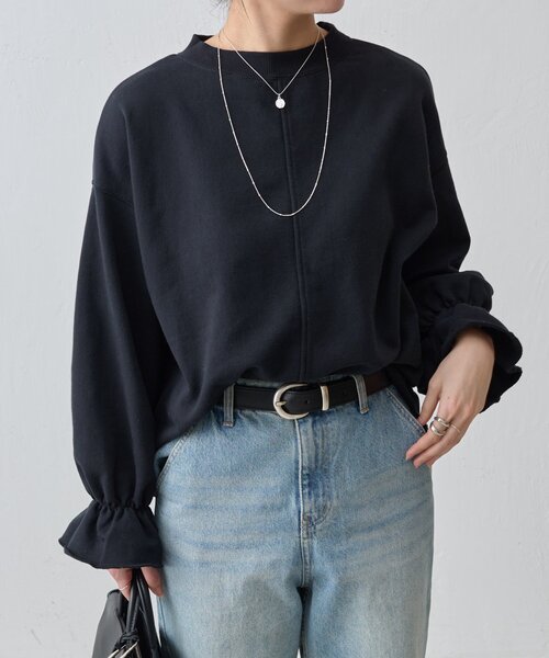 袖口フリルトレーナー（Tシャツ/カットソー）｜BEARDSLEY（ビアズリー