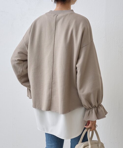 袖口フリルトレーナー（Tシャツ/カットソー）｜BEARDSLEY（ビアズリー