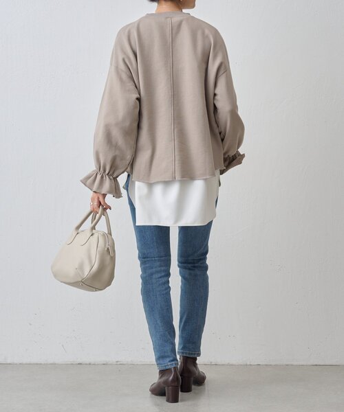 袖口フリルトレーナー（Tシャツ/カットソー）｜BEARDSLEY（ビアズリー