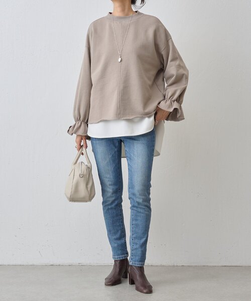 袖口フリルトレーナー（Tシャツ/カットソー）｜BEARDSLEY（ビアズリー