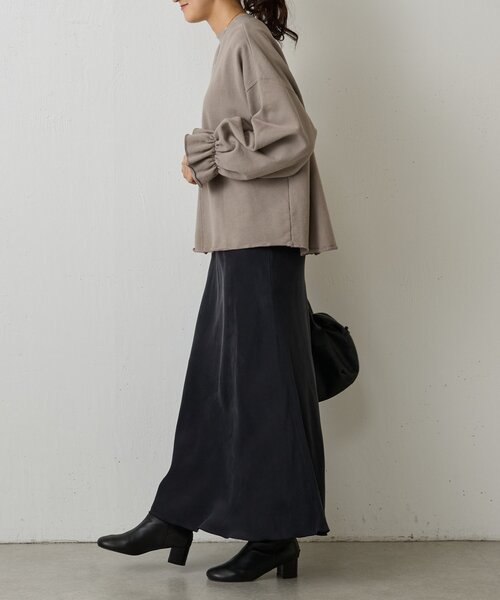 BEARDSLEY（ビアズリー）の「袖口フリルトレーナー（Tシャツ/カットソー・レディース・モカ/ブラック・FREE）」の8枚目の写真