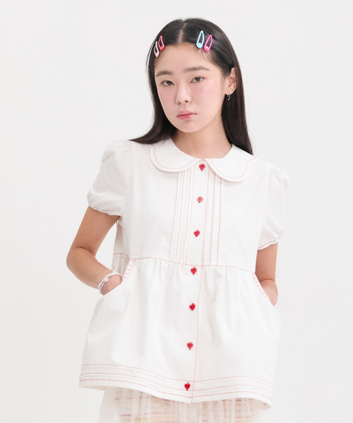 NEFNEF(ネフネフ)の「baby doll blouse(シャツ/ブラウス・レディース・その他・FREE)」の1枚目の写真