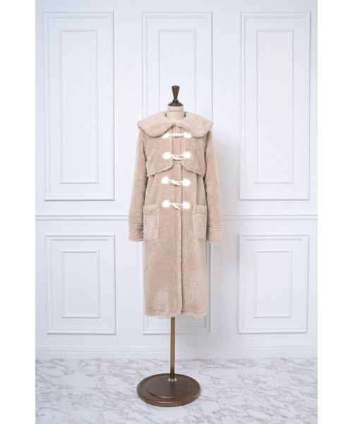 MISTREASS Fluffy Sailor Duffle Coat ベージュ Fluffy Sailor Duffle Coat（ダッフルコート）｜MISTREASS