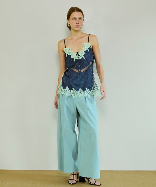 MAISON SPECIAL（メゾンスペシャル）の「Lingerie Camisole/ランジェリーキャミ（キャミソール・レディース・イエロー/ネイビー/チャコールグレー・FREE）」の8枚目の写真