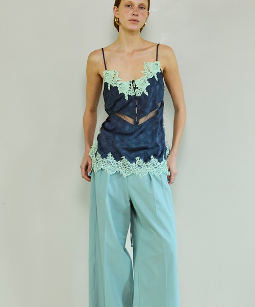 MAISON SPECIAL（メゾンスペシャル）の「Lingerie Camisole/ランジェリーキャミ（キャミソール・レディース・イエロー/ネイビー/チャコールグレー・FREE）」の9枚目の写真