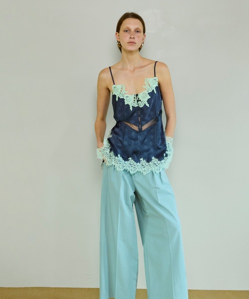 MAISON SPECIAL（メゾンスペシャル）の「Lingerie Camisole/ランジェリーキャミ（キャミソール・レディース・イエロー/ネイビー/チャコールグレー・FREE）」の13枚目の写真