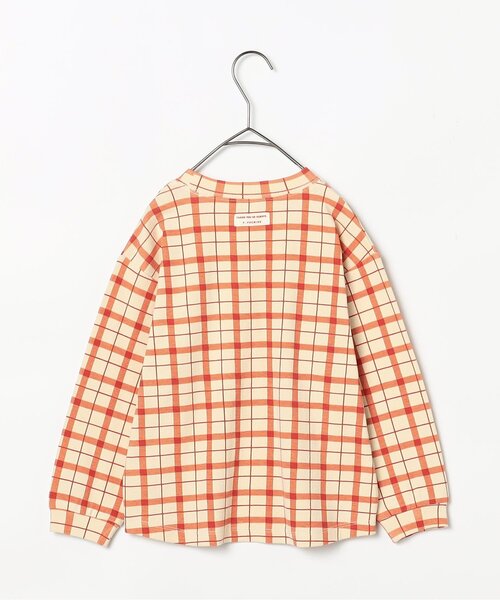 p.premier（ピードットプルミエ）の「イロチ買いしたい総柄ストレッチ長袖Tシャツ_ジュニア対応（Tシャツ/カットソー・キッズ・ブラック/アイボリー/サックスブルー/オフホワイト/グリーン/レッド/マスタード/その他11・80/90/100/110/120/130/140）」の21枚目の写真