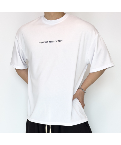 PACIENCIA(パシエンシア)の「エスレティックオーバーフィットメッシュ半袖(Tシャツ/カットソー・メンズ・ホワイト/ブラック/グレー/チャコール・X-LARGE/XX-LARGE/LARGE)」の2枚目の写真