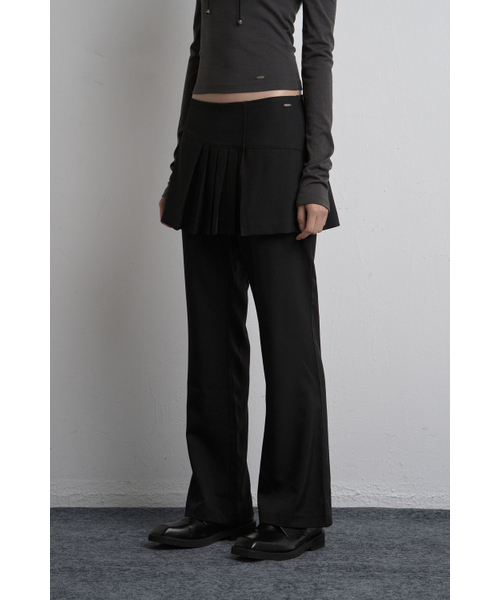 SYNERJYN(シナジン)の「UNBALANCED SKIRT PANTS BLACK(その他パンツ・レディース・その他・MEDIUM/SMALL)」の2枚目の写真