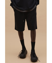 (UNI)ロゴプリントルーズショーツ BLACK