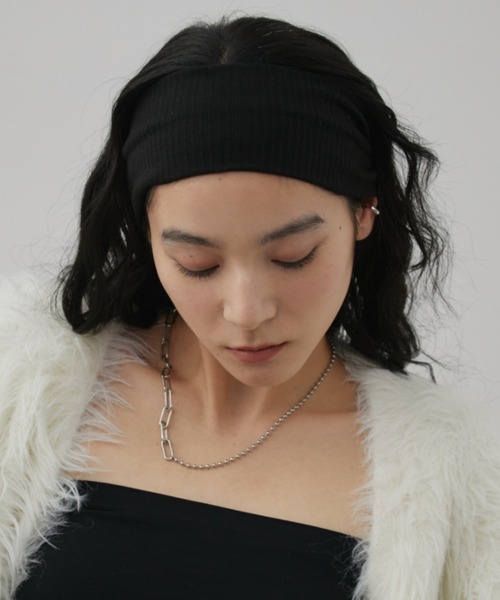 Aunt Marie's(アントマリーズ)の「ベーシックヘアターバン(ヘアバンド・レディース・グレー/ブラウン/ブラック・FREE)」の6枚目の写真